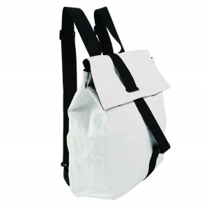 Аялдар үчүн рюкзак сумкасы White Tyvek кагаз рюкзак чоң көлөмдө